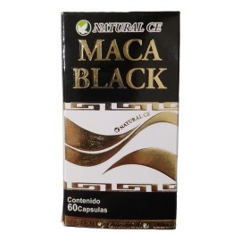 Maca Black 60 Cápsulas Natural Ce Fátiga Memoria Vigor