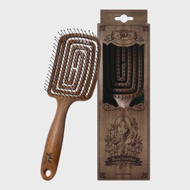 Yao Hairbrush [Wood Square] Scalp massage hairbrush luxury dry brush anti-tangle anti-static / 야오 헤어브러쉬 [우드스퀘어] 두피마사지 머리빗 명품 드라이브러쉬 엉킴방지 정전기방지