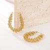 Zillaly Gold Hoop Earrings for Women, Non-Tarnish 14K Gold Plated,