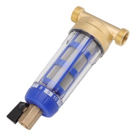 Whole House Copper Spin Down Sediment Water Filter, Refined Head Pre-Filter for Household