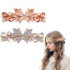 UHOMENY 2pcs Glitter Sparkly Jeweled Gems Crystal Rhinestone Butterfly Hair