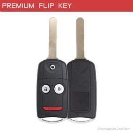 StandardAutoPart Car Chip Flip Key Compatible with Acura RDX MDX 2007 2008 2009 2010 2011 2012 2013 N5F0602A1A