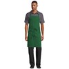 Uncommon Threads mens Restaurant Bib Apron, Kelly, One Size US