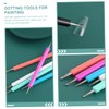 Outanaya 5pcs Nail Art Tools Set Manicure Painting Kit Embossing