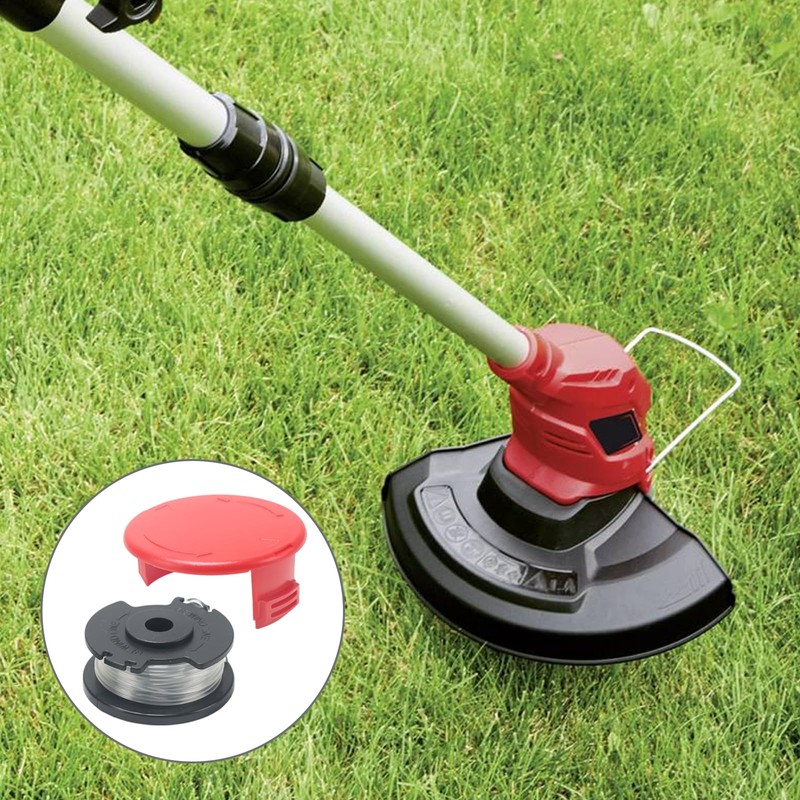 COEWUR Replacement Thread Spool with Trimmer Cover Grass Trimmer Thread