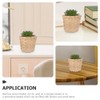 ABOOFAN 6pcs Mini Woven, Miniature Flower Woodchip Easter Egg Small