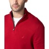 Nautica Men's Quarter-Zip Sweater, Nautica Red, Medium