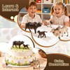 Totsmile 4PCS Farm Animals Cow Figurines, African Buffalo Bull Toys