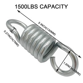 MIKMAYTOO Heavy Duty Spring, 1000 Lbs Weight Hammock Chair Spring, Swing Hooks for Dog Egg Chair, Hammock Hook, Heavy Bag Spring Porch Swings Hanging Chairs, 700lbs Weight Capacity