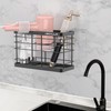 Vecallo Hair Dryer Holder - Hair Tool Organizer Wall Mount/Adhesive