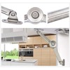 QBOSO Lid Support Hinge in Satin Nickel Folding Lid Stay