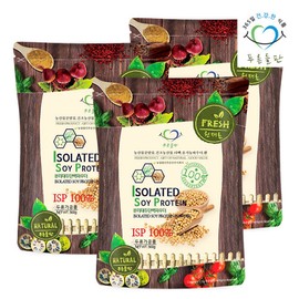 Green Field Isolated Soy Protein Powder 100% Powder Isolated Soy Protein Powder ISP Protein 500gx3 bags / 푸른들판 분리 대두 단백질 분말 100% 파우더 분리대두단백분말 ISP단백질 500gx3봉