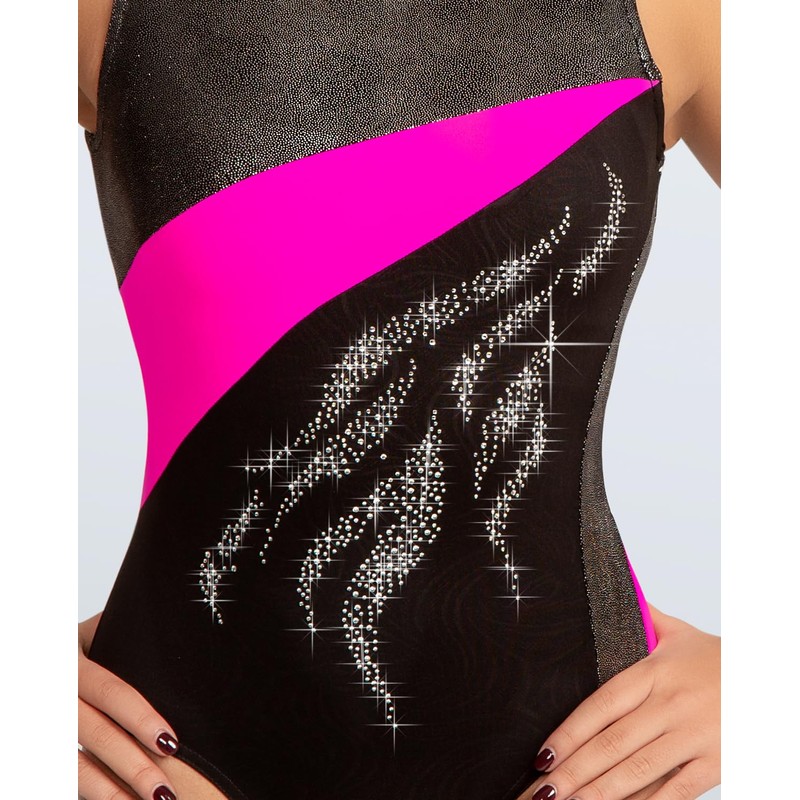 United All Around Asymmetrical Black and Magenta #289-AL