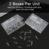 Grealliant 220 pcs Push Pins Tacks, Thumb Tacks for Wall
