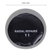 120PCS 43mm Car Round Natural Rubber Tire Tyre Puncture Repair
