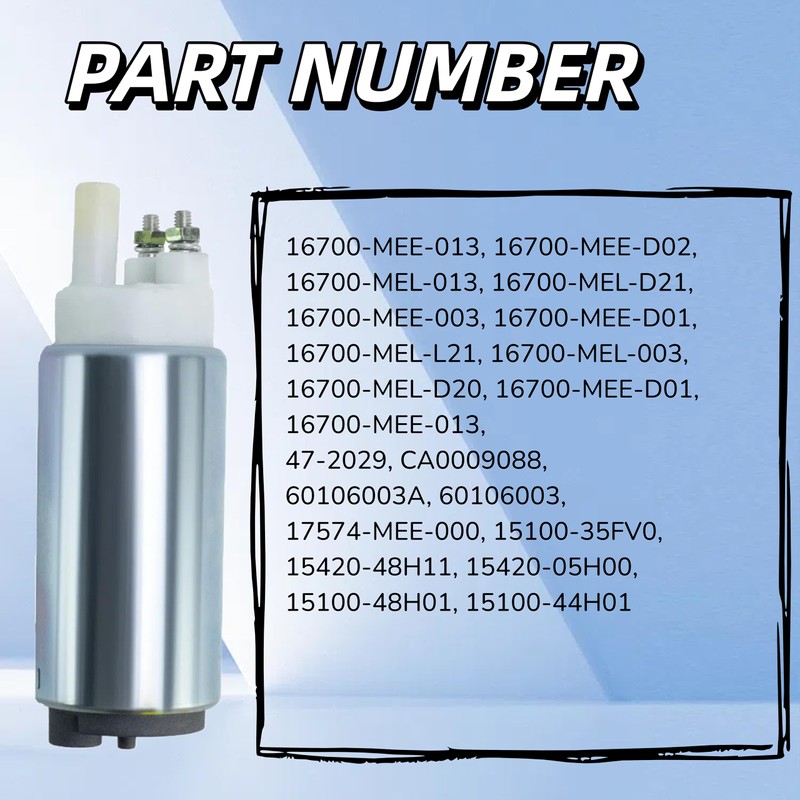 Fuel Pump for Honda CBR600RR / FIREBLADE CBR1000R 2003-2007 Replaces