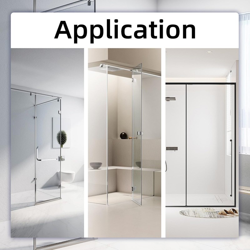 2 Pcs Bottom Guide for Sliding Shower Door, 304 Stainless