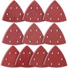 KONGMING Sandpaper Triangular Sander, Velcro, 6 Holes, Pack of 100,