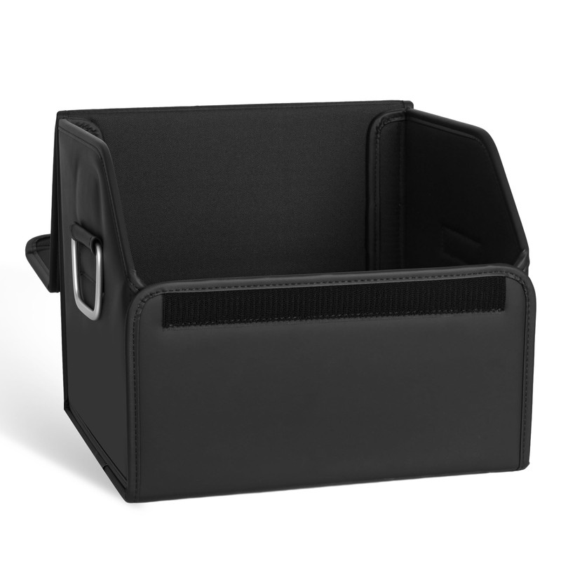 JEYODA Suede Leather Trunk Organizer, Large Capacity Soft Car Organizers
