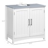 kleankin Pedestal Sink Storage Cabinet, Under Sink Cabinet with Double