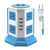 Micshion Power Strip Tower Outlet 2 Bipolar Switches AC 8