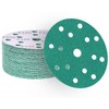 ALPXUXP Sanding Discs 150 mm Velcro 100 Grit Sandpaper 15-Hole