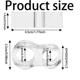 JCKD 16 Pieces Door Handle Buffers, Transparent Door Stop Handle PVC, Door Buffer to Prevent Scars, Universal Door Handle Trim to Prevent Damage to Furniture and Walls, Used for Door Handles