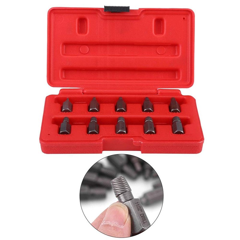 10Pcs Screw Extractor Screwdriver Bits Set, 3.2-10.3mm Hex Head Screw