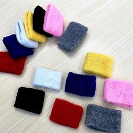 7-Color Sports & Cheering Wristband (1 Piece) Team Match White 1pc 8ea
