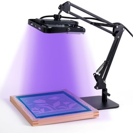 Caydo 50W LED Exposure Unit for Screen Printing, UV Screen Printing Light with Retractable and Adjustable Stand for Screen Printing and Cyanotypes