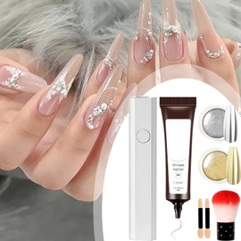 Nail 5D Gel - Nail Decoration Glue,Non-Sticky Charming 5D Sculpting Gel for Formal Gathering Salon Holiday Daily Home Wedding Women Girls