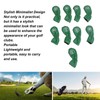9pcs Golf Club Cover PU Leather Stylish Portable Golf Head