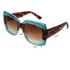 Cramilo Oversized Square Sunglasses Multi Tinted Womens Thick Frame Sun