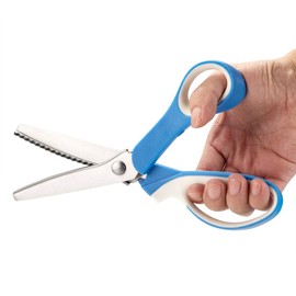 Pinking Shears By Potamish - Zig-zag Scissor for Fabric Leather & Paper - Pinking Dressmaking Sewing Scissors PM-046-F