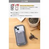 iFace MagSynq Card Wallet Compatible with MagSafe (Gray) [Card Case,