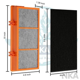 AER.1 HAPF30AS 3-in-1 Smoke Grabber True HEPA Activated Carbon Air Filter Replacement Compatible with Smoke Grabber AER.1 HAPF30AS-U4R Air Purifier - 10" x 4.6" x 1.38", 1 Pack +2 Pre-filter