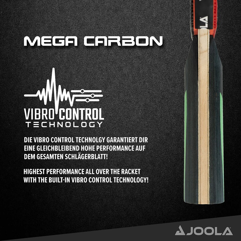 Joola Carbon Table Tennis Bat with Carbowood Technology, ITTF Approved