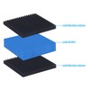 PATIKIL Rubber Anti Vibration Pads 4 Pack 3 x 3