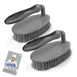 MR.SIGA Cepillo para Fregar de Alta Resistencia con cómodo Agarre, Cepillo de Limpieza para baño, Ducha, Lavabo, Suelo, Paquete de 2