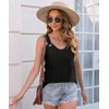 Disamer Women Summer Tops Casual Spaghetti Strap Tank Tops 2025