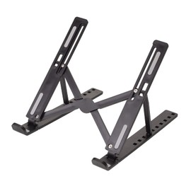 Etsumi VE-2311 PC Stand, Foldable, Lightweight, Black, Compatible Up to 15.6 Inches