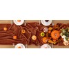 DeZerlor Terracotta Velvet Table Runner 3 Pack Fall Thanksgiving Burnt