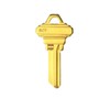 10pcs Brass Finish Key Blanks, SC1 Uncut Blank Keys