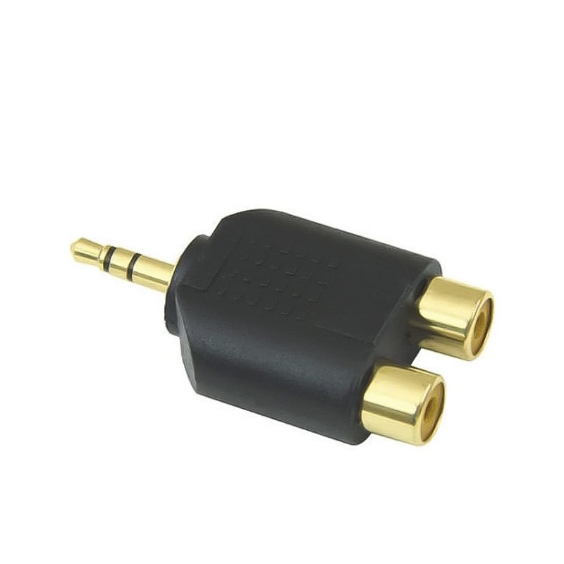 3 x Mini Jack Plug 3.5mm to 2x RCA Female