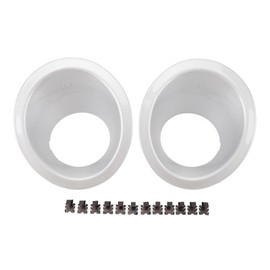 1 Pair Front Bumper Fog Light Bezel Cover Trim LR019637 Waterproof Replacement for Range Rover Sport L320 2009 to 2013