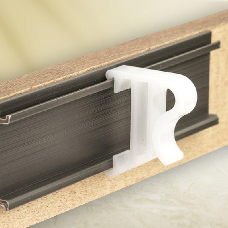 Amazing Drapery Hardware 1" Hidden Valance Clips with 9/16" Projection