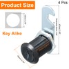 sourcing map 4 Pcs 1" Keyed Alike Cabinet Cam Lock