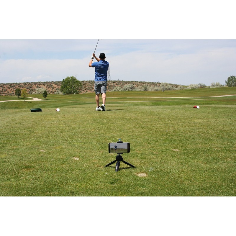 Golf Gadgets® - Folding Tripod Swing Recording System | Smartphone