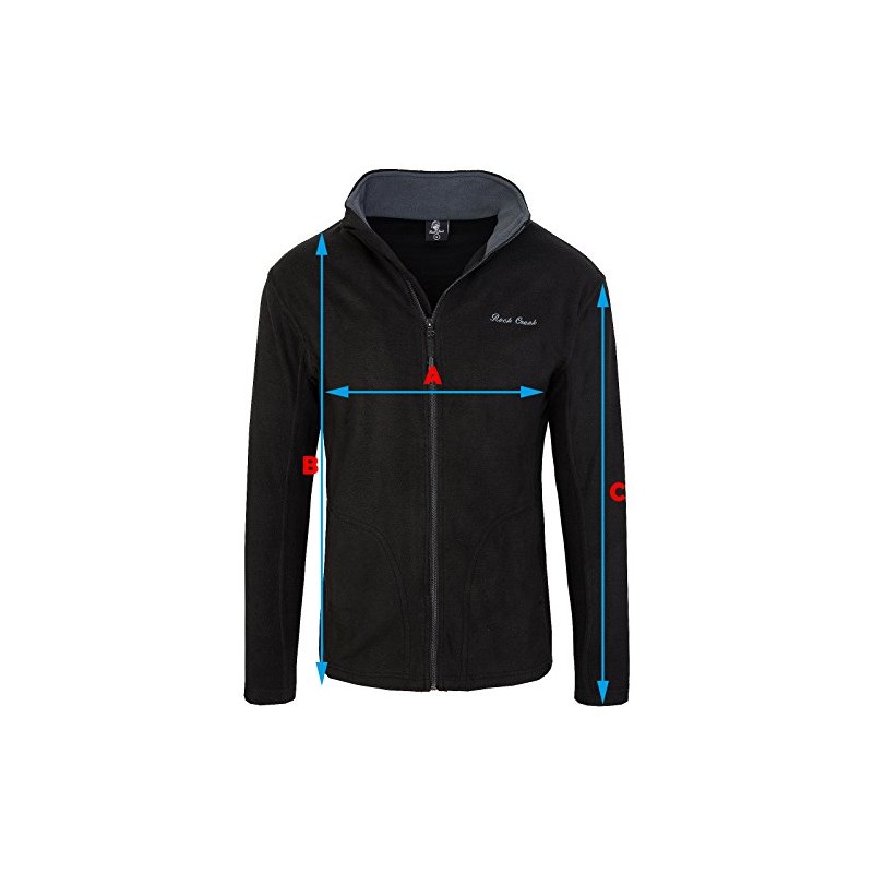 Rock Creek H-139 Men's Fleece Jacket, Sweat Jacket, Transition Jacket,