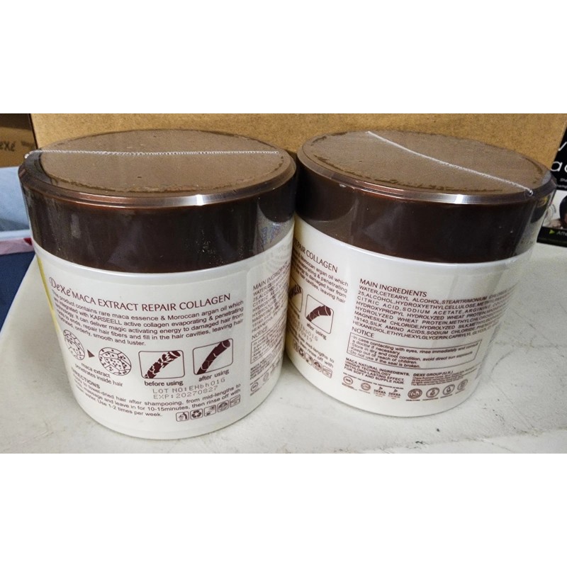 Dexe Maca Collagen Hair Mask 500ml Repair Treatment New 2-Pack
